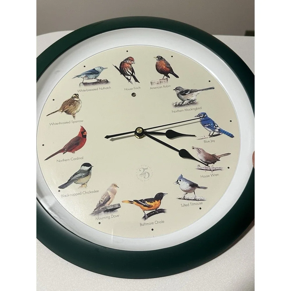 Limited Edition 25th Anniversary Singing Bird Wall Sound Clock, 13